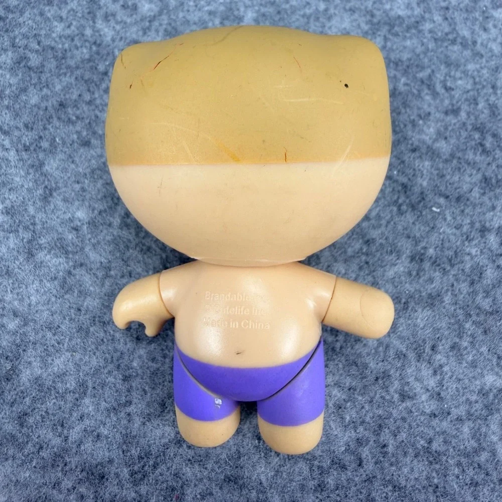 Jiffpom Cutelife Bear Figure Purple Shorts Vinyl Toy 2.5